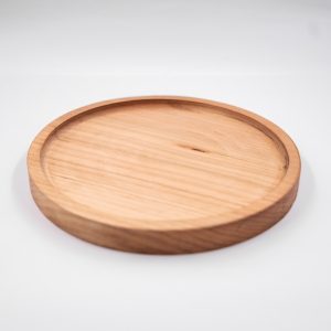 Plato madera redondo