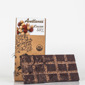 Barra chocolate orgánico avellana