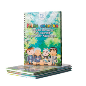 Libro infantil mapudungún para pintar