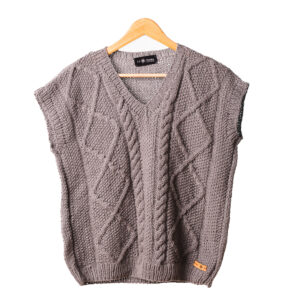 Chaleco de lana sin mangas L
