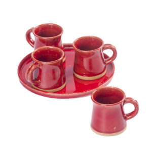 set plato y 4 tazas