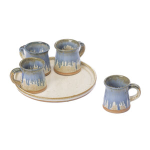 set plato y 4 tazas