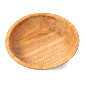 Plato fuente de madera de castaño 30 cms