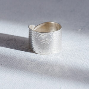 Anillo plata textura madera_3