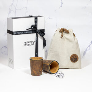 Pack juego 4 cachos de cuero