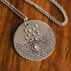 colgante plata cadena panguita