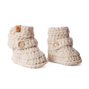 Zapato lana natural 3 a 6 meses