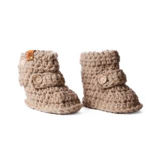 Zapato lana color nuez 9 a 12 meses