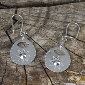 Aros de plata modelo Domo Rayen