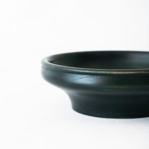cuenco verde madera