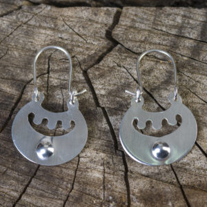 Aros de plata modelo Chaway Apon Kuyen