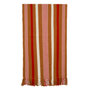 Piecera de lana tonos terracota 192 x 104 cm.