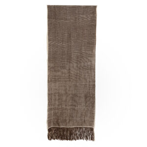 Echarpe de lana natural color café