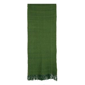 Piecera telar XL verde oscuro 220 x 69 cm.