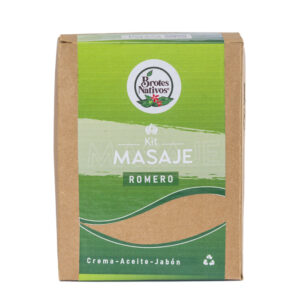 Kit masaje romero: jabón + crema + aceite