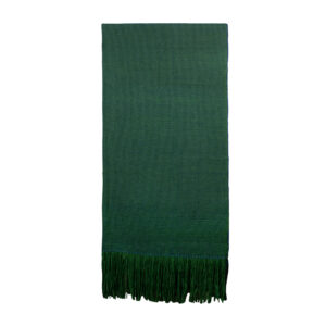 Piecera telar XL verde y azul 222 x 114 cm.