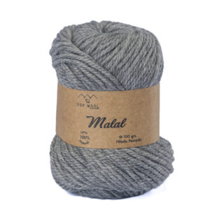 Ovillo lana Malal gris