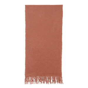 Echarpe telar color ladrillo 216 x 58 cm.