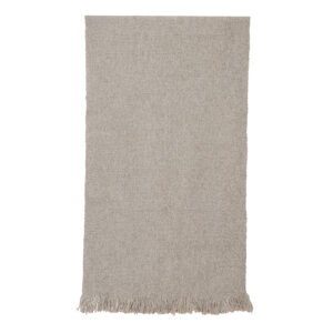 Bajada de cama telar gris 148 x 69 cm.