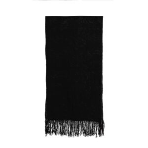Echarpe telar negro 213 x 54 cm.
