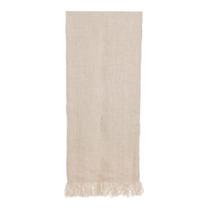 Echarpe telar beige 216 x 54 cm.