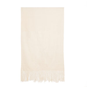 Piecera telar blanca 172 x 84 cm.