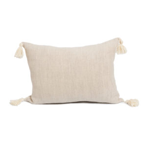 Cojín telar pitío con blanco 60 x 40 cm.