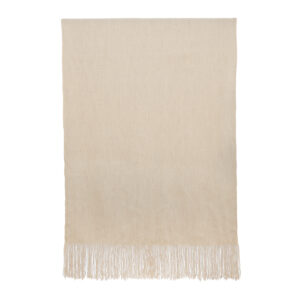 Piecera telar XL blanco y gris 231 x 114 cm.